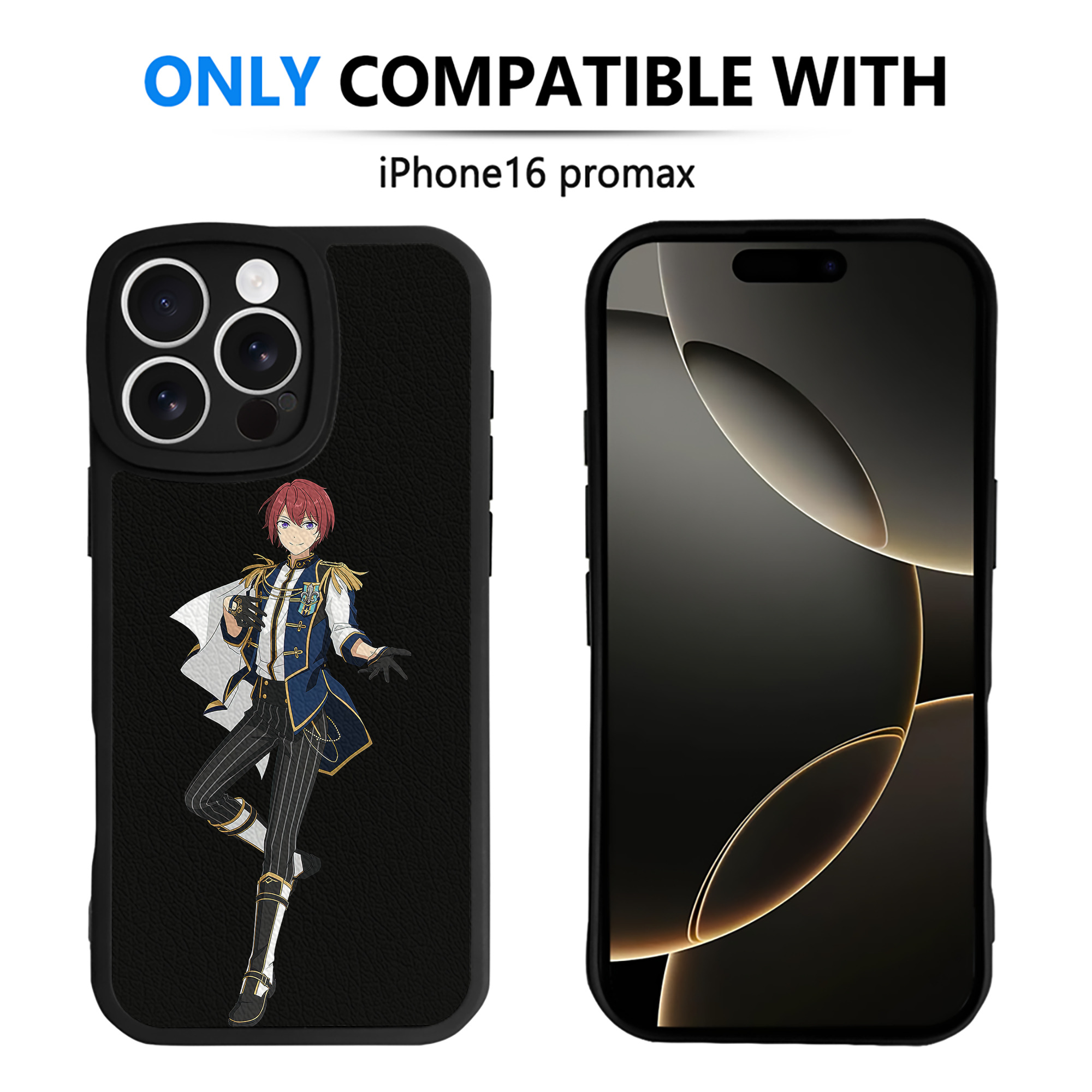 （画像用） あんさんぶるスターズ! Ensemble Stars 【iPhone 16シリーズ対応】シリコンスマホケース（レザー調） 材質：シリコン